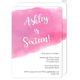 Pink Big Swash Invitations Image 6 of 7